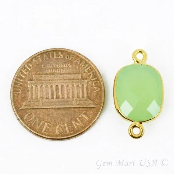 Octagon 9x11mm Double Bail Gold Bezel Gemstone Connector GemMartUSA PreStyled Sets Octagon 9x11mm Double Bail Gold Bezel Gemstone Connector GemMartUSA PreStyled Sets