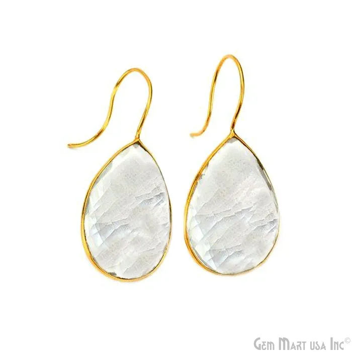 Pear Shape 30x20mm Gold Plated Gemstone Hook Earrings Pick your Gemstone 901061 GemMartUSA Earrings Pear Shape 30x20mm Gold Plated Gemstone Hook Earrings Pick your Gemstone 901061 GemMartUSA Earrings