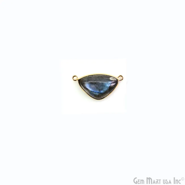 PreStyled Sets Flashy Labradorite 29x14mm Triangle Cabochon Gold Double Bail Gemstone Connector GemmartUSA PreStyled Sets Flashy Labradorite 29x14mm Triangle Cabochon Gold Double Bail Gemstone Connector GemmartUSA