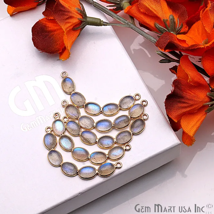 PreStyled Sets GemmartUSA DIY Labradorite Gold Plated 39x8mm Smiley Chandelier Finding Component
