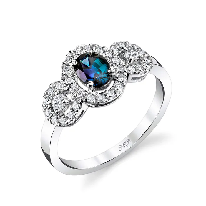 Pure Bliss 14K White Gold Natural Alexandrite Ring Safiya Jewels Rings Pure Bliss 14K White Gold Natural Alexandrite Ring Safiya Jewels Rings