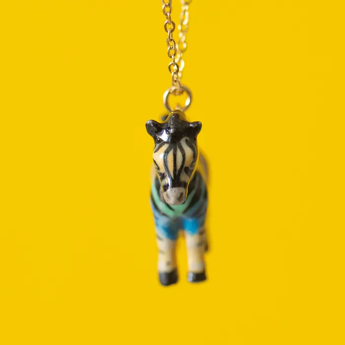 Rainbow Zebra Necklace Camp Hollow Necklaces