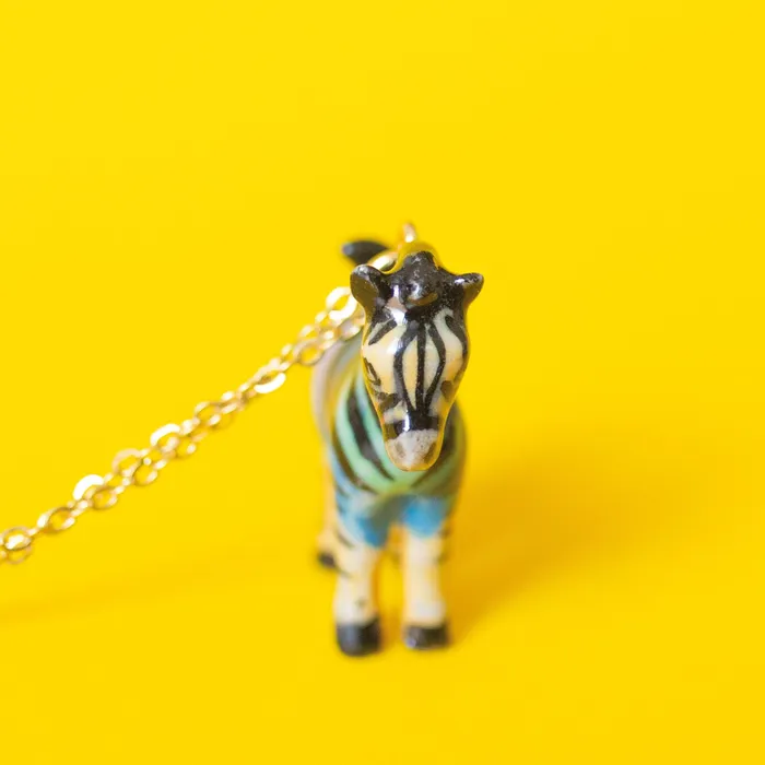 Rainbow Zebra Necklace Camp Hollow Necklaces