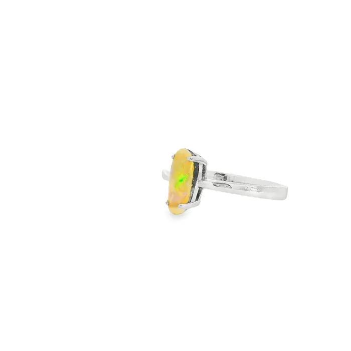 Rings Australian Opal Boulder Ring set in Sterling Silver Australian Opal Cutters