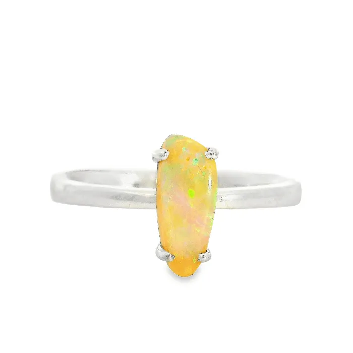 Rings Australian Opal Boulder Ring set in Sterling Silver Australian Opal Cutters