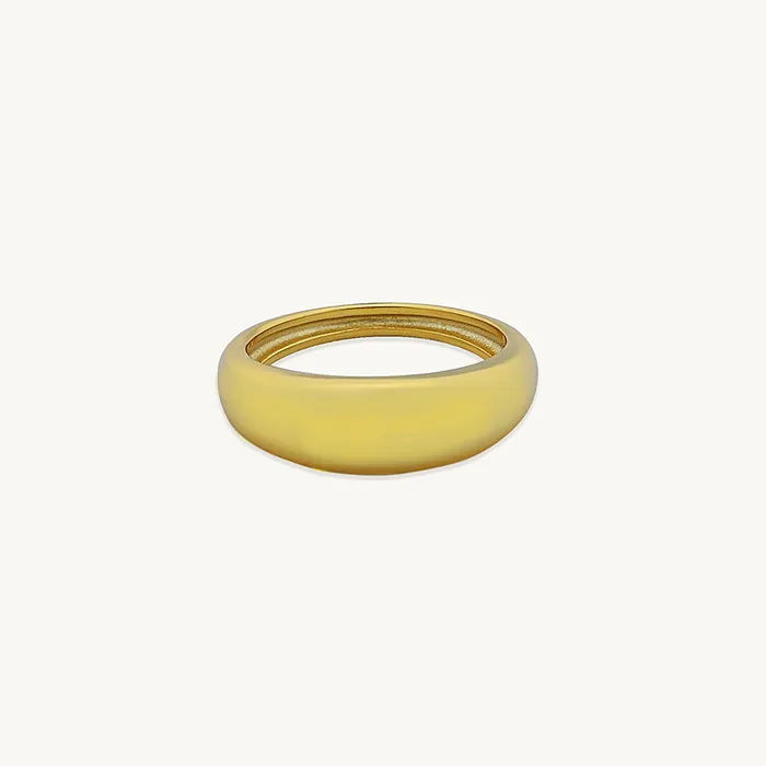 Rings Classic Thick Dome Ring Camile Stone