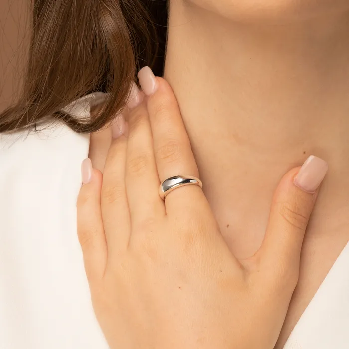 Rings Classic Thick Dome Ring Camile Stone Rings Classic Thick Dome Ring Camile Stone