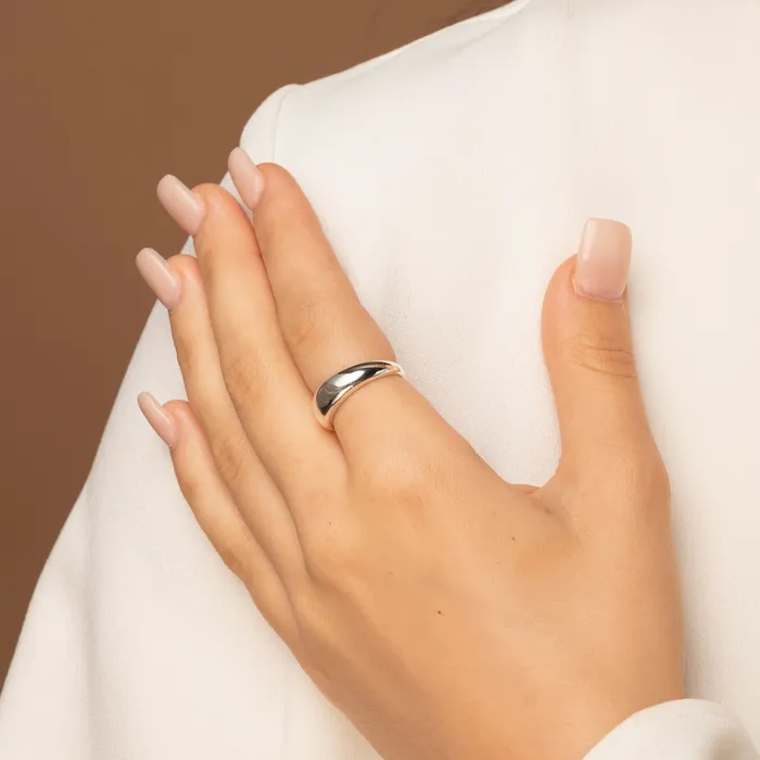 Rings Classic Thick Dome Ring Camile Stone Rings Classic Thick Dome Ring Camile Stone