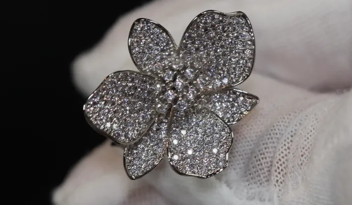 Rings Diamond Flower Ring Diamond Charm Ring Lab Diamonds London