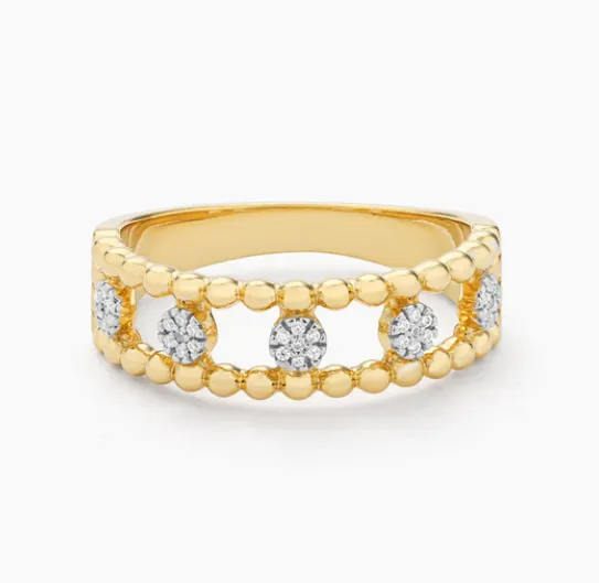 Rings Ella Stein Ella Stein Gold Diamond Pod Ring SI3451