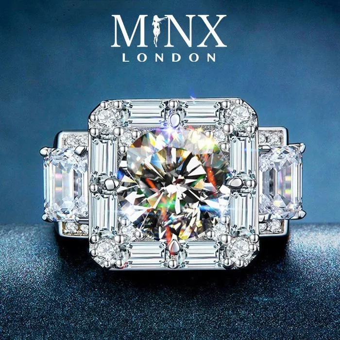 Rings Iced Out Ring Mens Iced Out Rings Womens Iced Out Ring Iced Out Rings UK Baguette Ring Mens Iced Out Pinky Ring Wedding Band Minx London