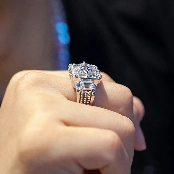 Rings Iced Out Ring Mens Iced Out Rings Womens Iced Out Ring Iced Out Rings UK Baguette Ring Mens Iced Out Pinky Ring Wedding Band Minx London