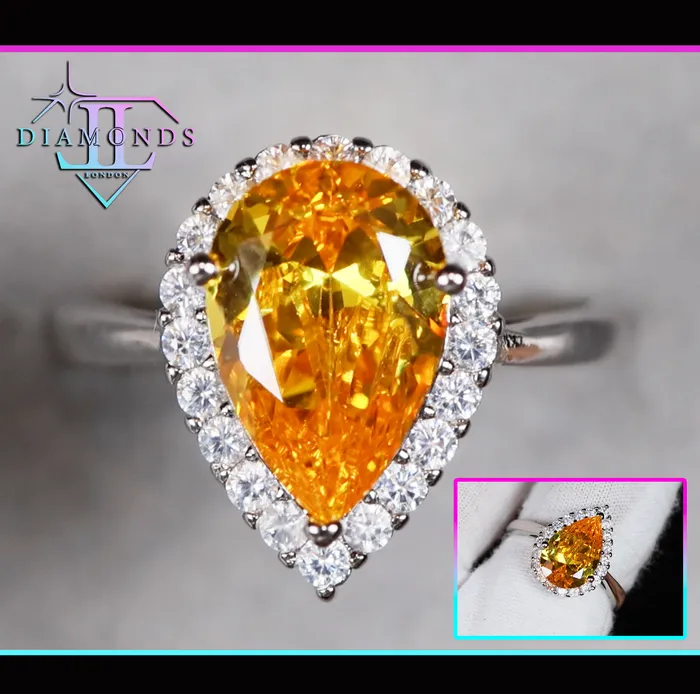 Rings Lab Diamonds London Womens Yellow Diamond Ring Yellow Pear Cut Diamond Engagement Ring Rings Lab Diamonds London Womens Yellow Diamond Ring Yellow Pear Cut Diamond Engagement Ring