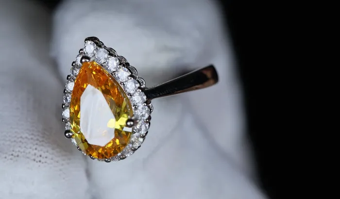 Rings Lab Diamonds London Womens Yellow Diamond Ring Yellow Pear Cut Diamond Engagement Ring