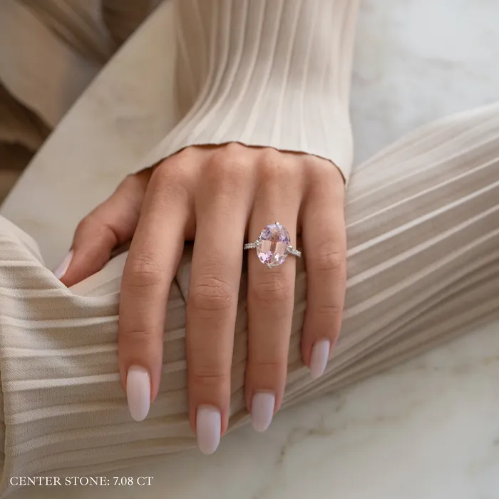 Rings LEO MATHILD Custom Made Morganite 708 ct Ring