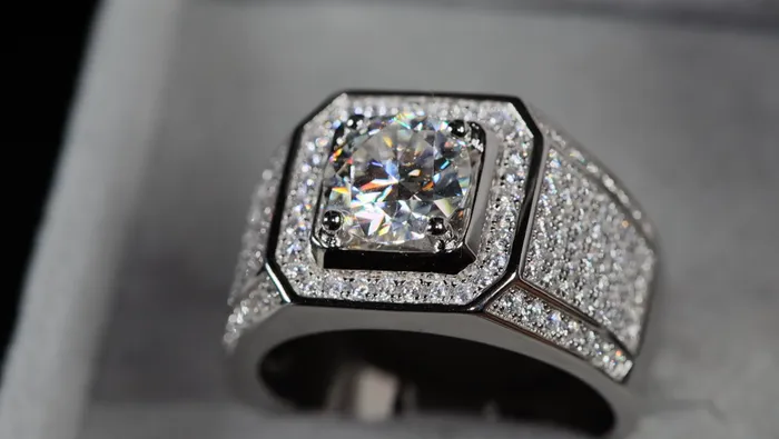 Rings Mens Wedding Ring 2 carat Ring Moissanite Ring Mens Moissanite Ring Iced Out Ring Lab Diamonds London