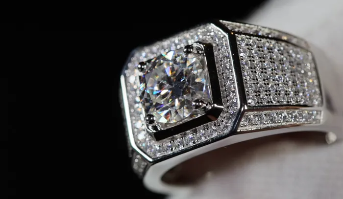 Rings Mens Wedding Ring 2 carat Ring Moissanite Ring Mens Moissanite Ring Iced Out Ring Lab Diamonds London
