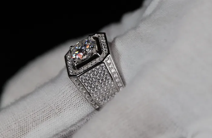 Rings Mens Wedding Ring 2 carat Ring Moissanite Ring Mens Moissanite Ring Iced Out Ring Lab Diamonds London