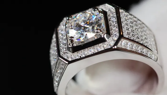 Rings Mens Wedding Ring 2 carat Ring Moissanite Ring Mens Moissanite Ring Iced Out Ring Lab Diamonds London