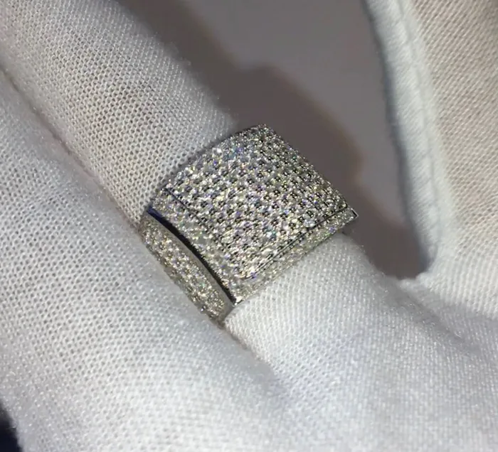 Rings Minx London Moissanite Ring Mens Moissanite Wedding Ring Womens Big Ring Hip Hop Ring Mens Moissanite Ring Iced Out Ring Iced Out Rings