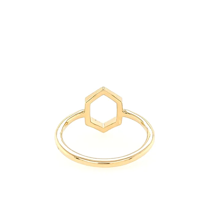 Rings Stuller 14k Yellow Gold Elongated Hexagon Ring I7368
