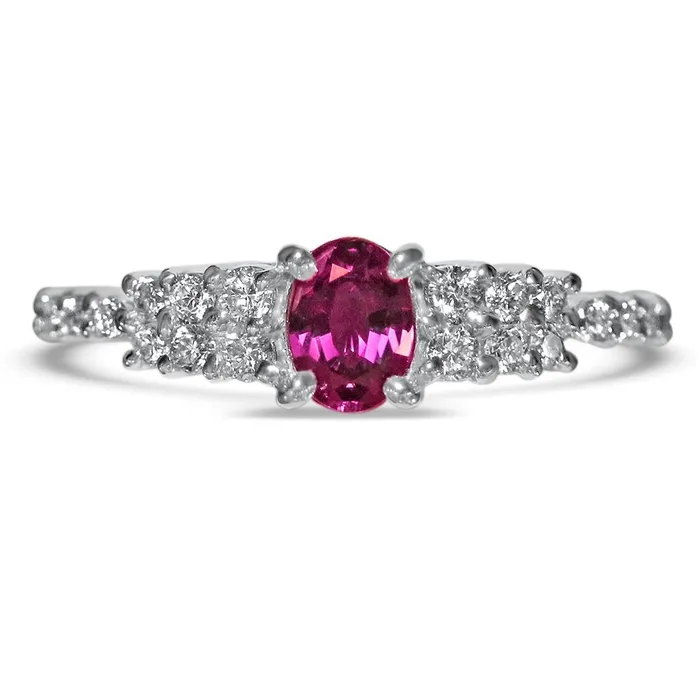 Rings Tranquility 14K White Gold Natural Alexandrite Ring Safiya Jewels