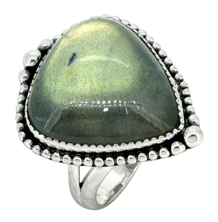 Rings YoTreasure Labradorite Ring Solid 925 Sterling Silver Jewelry Gift For Her