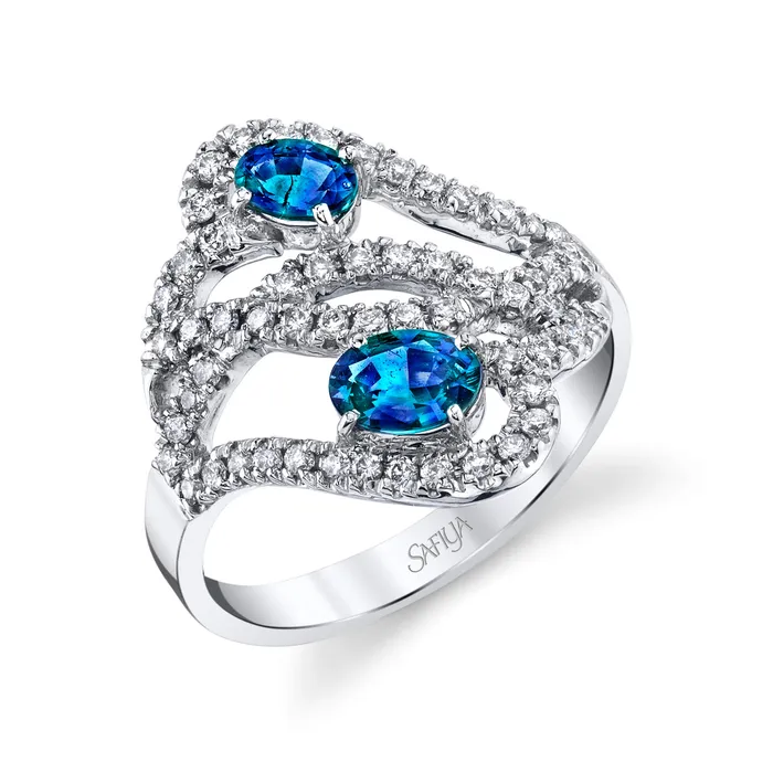Safiya Jewels Angels Kiss 14K White Gold Natural Alexandrite Ring Rings Safiya Jewels Angels Kiss 14K White Gold Natural Alexandrite Ring Rings
