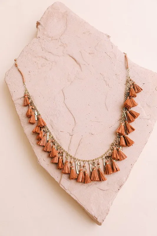 Solid Tassel Chain Fashion Necklace Leto Accessories Necklaces