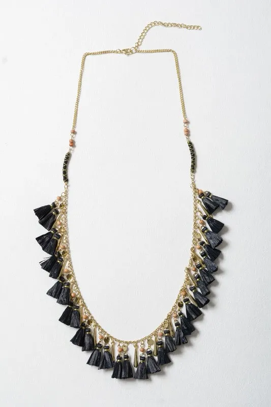 Solid Tassel Chain Fashion Necklace Leto Accessories Necklaces