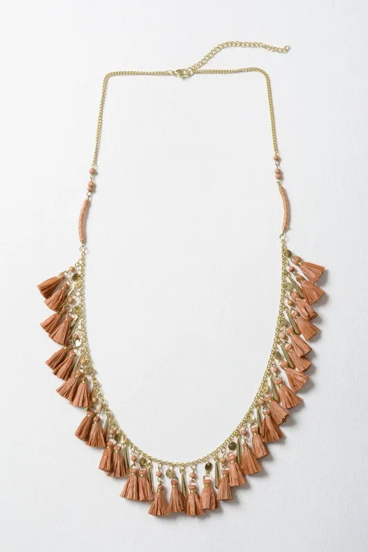 Solid Tassel Chain Fashion Necklace Leto Accessories Necklaces