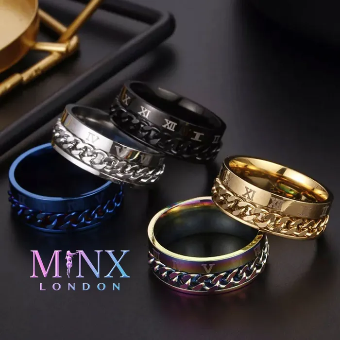 Stainless Steel Ring Mens Ring Mens Stainless Steel Ring Womens Cuban Chain Ring Fashion Ring Hip Hop Ring Punk Rock Ring 8mm Minx London Rings Stainless Steel Ring Mens Ring Mens Stainless Steel Ring Womens Cuban Chain Ring Fashion Ring Hip Hop Ring Punk Rock Ring 8mm Minx London Rings