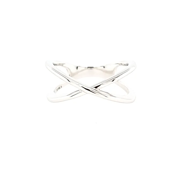 Stuller Rings White Gold Crossover Ring I6829