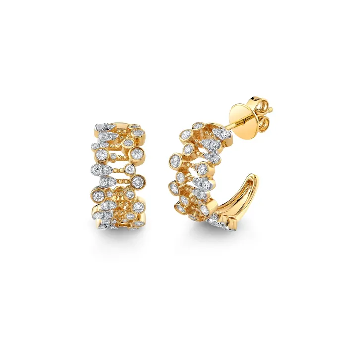 TVON 14K 062cttw VS White Diamond Raindrop Earrings Earrings
