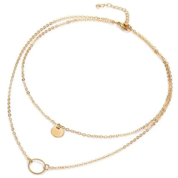 Twin Flame Layered Necklace Ellie Sage Necklaces
