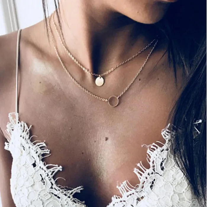 Twin Flame Layered Necklace Ellie Sage Necklaces