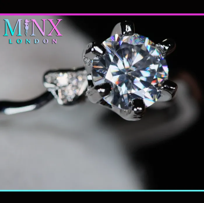 Womens Diamond Engagement Ring Womens Silver Diamond Engagement Ring Lab Diamonds London Rings Womens Diamond Engagement Ring Womens Silver Diamond Engagement Ring Lab Diamonds London Rings