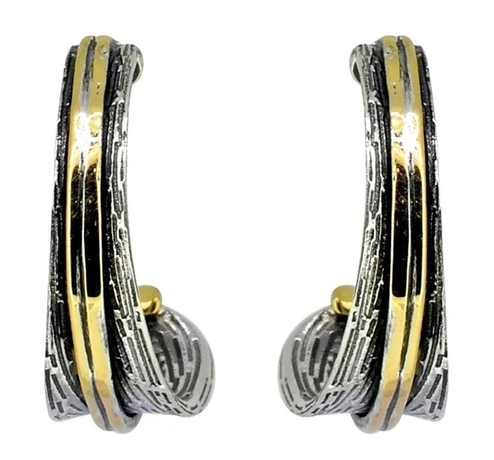 YoTreasure Earrings Solid 925 Sterling Silver Brass Earrings Jewelry
