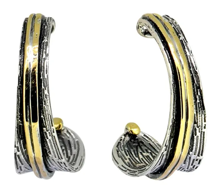 YoTreasure Earrings Solid 925 Sterling Silver Brass Earrings Jewelry