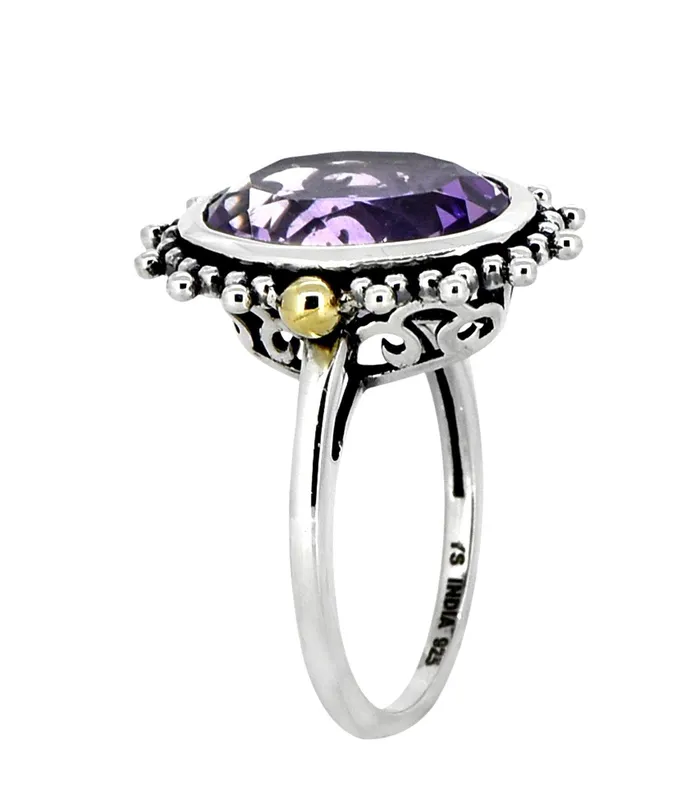 YoTreasure Pink Amethyst Solid 925 Sterling Silver Brass Ring Gemstone Jewelry Rings YoTreasure Pink Amethyst Solid 925 Sterling Silver Brass Ring Gemstone Jewelry Rings