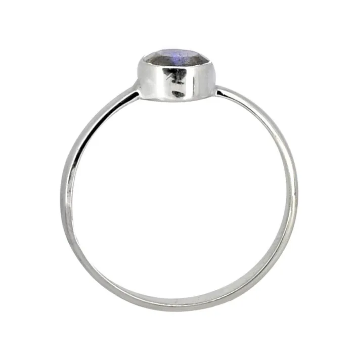 YoTreasure Rings Labradorite Ring Solid 925 Sterling Silver Gemstone Jewelry